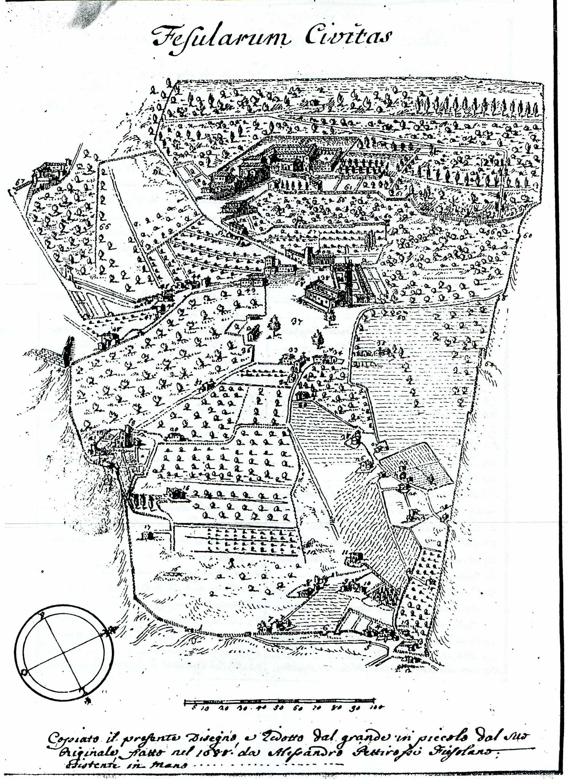 Fig. 4. Alessandro Pettirossi, Fesularum Civitas, 1688