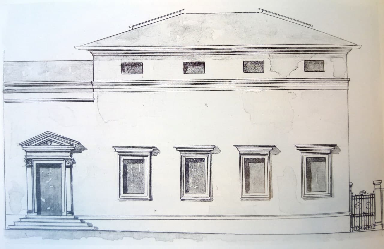 Fig. 1 – Progetto del Museo Bandini di Giuseppe Castellucci – Prospetto dell’esterno