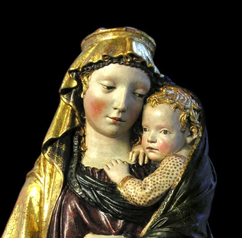 Fig. 4 - Madonna di Fiesole, particolare dei volti