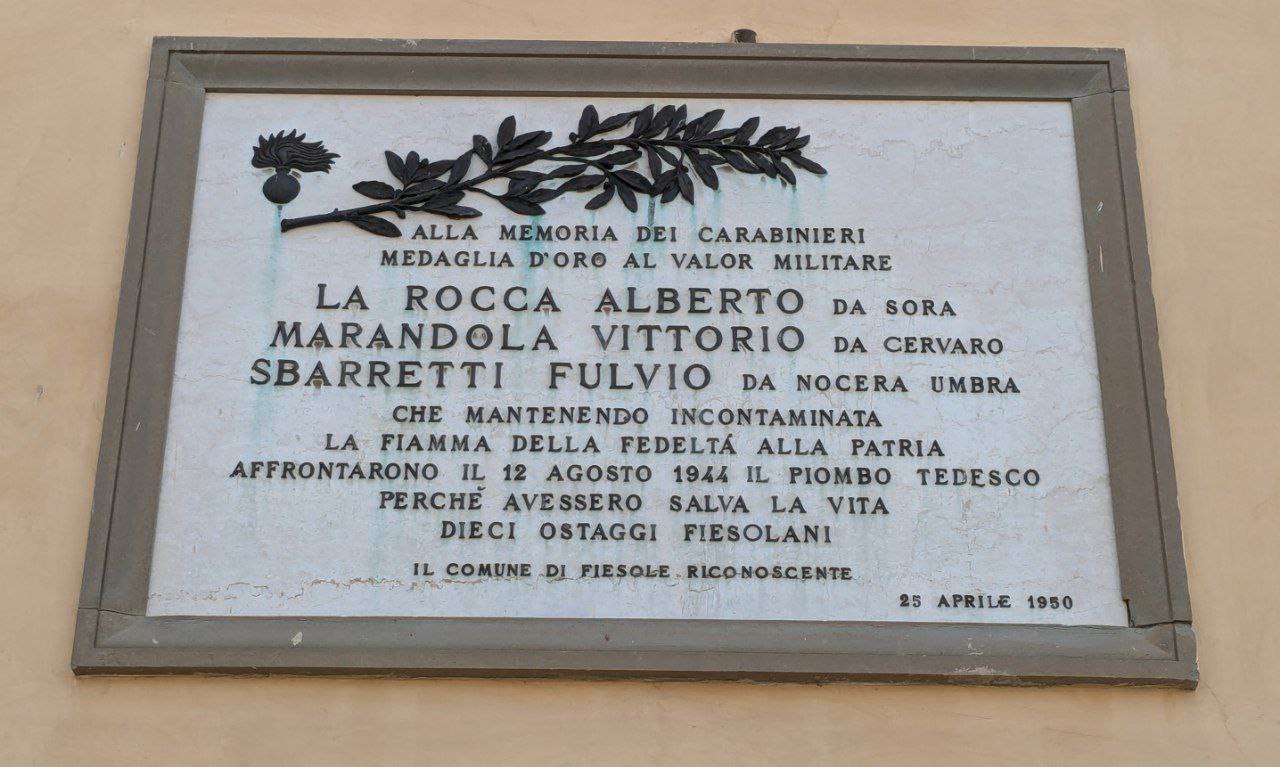 Commemorazione Tre Carabinieri