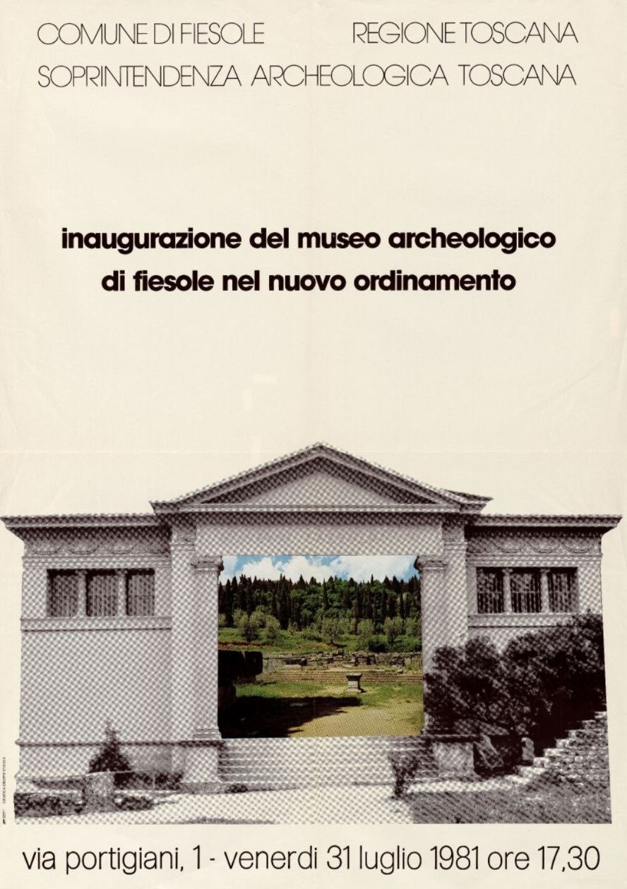 Figura 2 - Manifesto dell’inaugurazione del Museo Civico Archeologico nel riallestimento del 1981